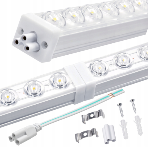 2x Panel LED Lampa Oprawa Do Garażu Warsztatu 60cm 18W 1800lm 4000K Mocna