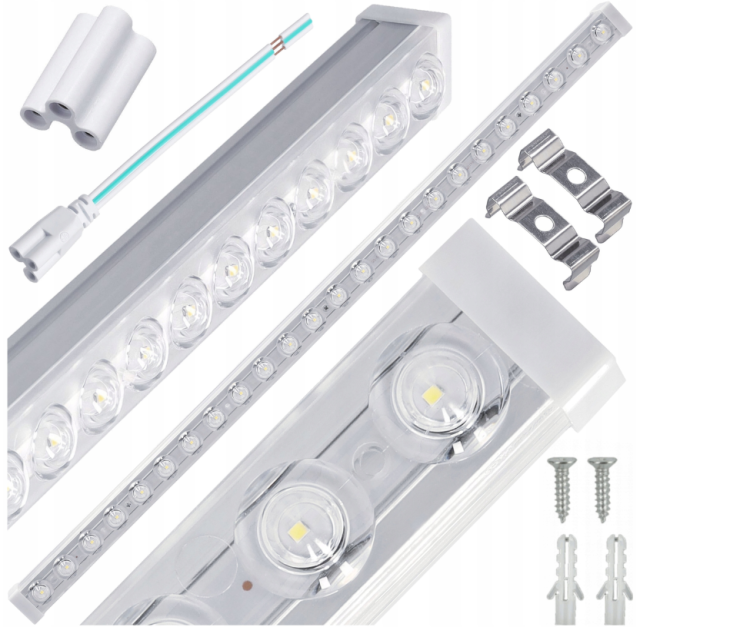 2x Panel LED Lampa Oprawa Do Garażu Warsztatu 60cm 18W 1800lm 4000K Mocna