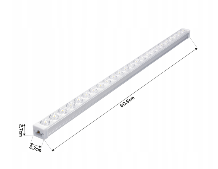 2x Panel LED Lampa Oprawa Do Garażu Warsztatu 60cm 18W 1800lm 4000K Mocna