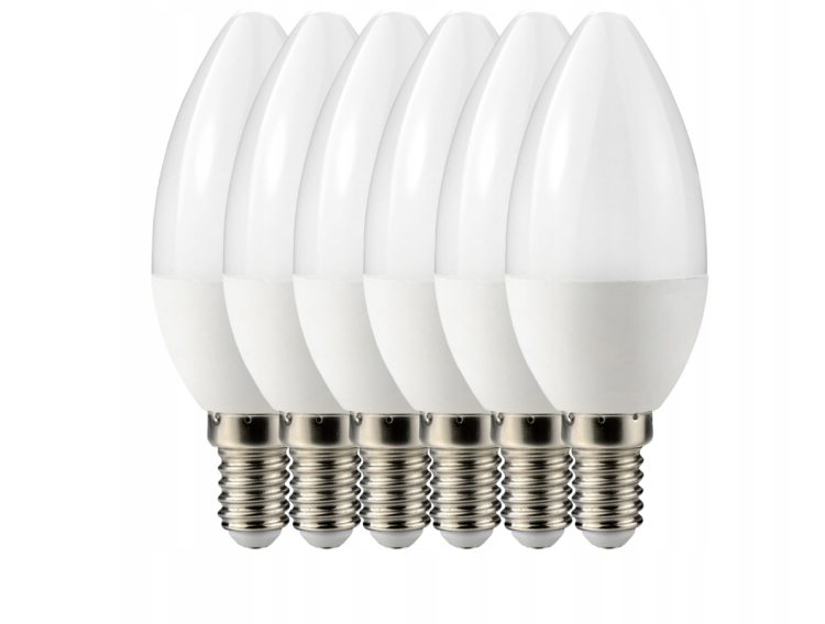 6x Żarówka LED E14 3W = 25W 260lm Barwa Światła 4500K Dzienna LEDOWA BERGE