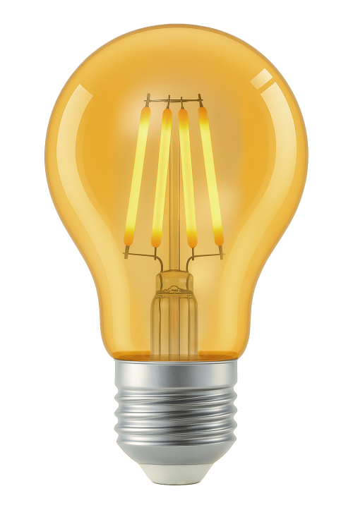 6x Żarówka LED E27 Filament Amber 8W 110lm/W 3000K