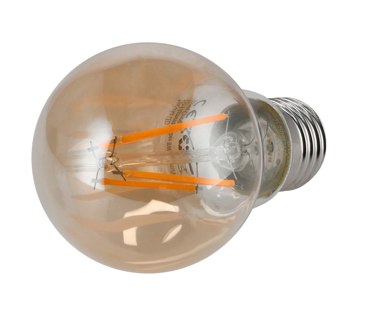 6x Żarówka LED E27 Filament Amber 8W 110lm/W 3000K