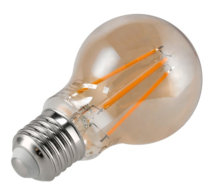 6x Żarówka LED E27 Filament Amber 8W 110lm/W 3000K