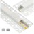 Profil LED Aluminiowy Wpuszczany Do Płytek Płyt GK Gipsowych 1m + Klosz