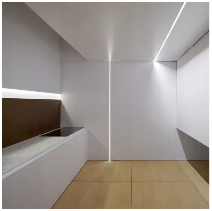 Profil LED Aluminiowy Wpuszczany Do Płytek Płyt GK Gipsowych 1m + Klosz