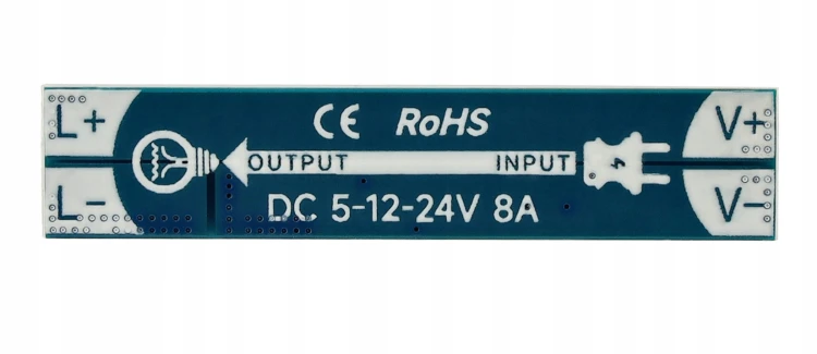 Włącznik Ściemniacz Do Profilu Profili Taśmy LED 12/24V 8A ON/OFF Wyłącznik