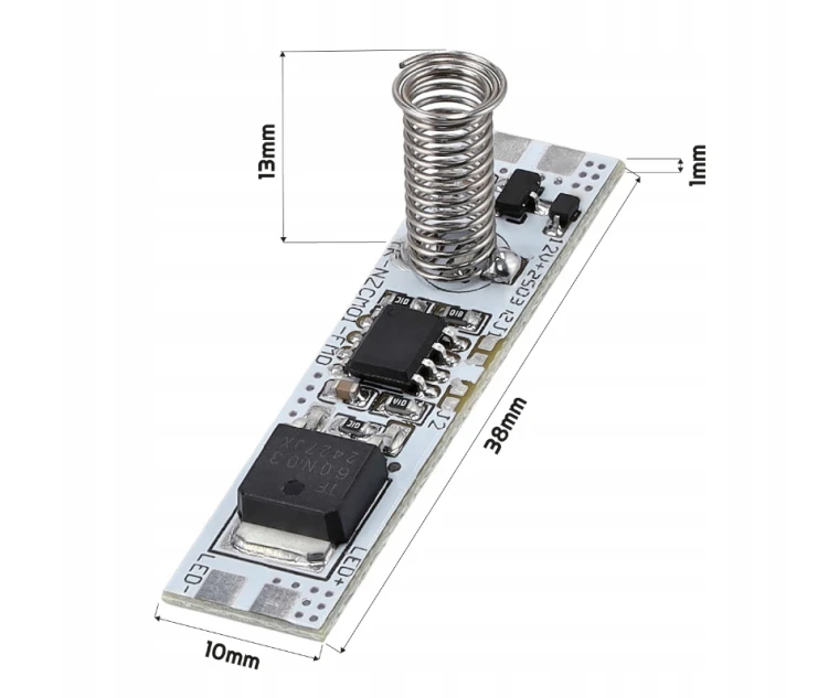 Włącznik Ściemniacz Do Profilu Profili Taśmy LED 12/24V 5A ON/OFF Wyłącznik