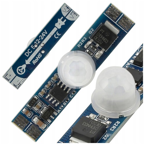 Włącznik Do Profilu LED PIR Do Taśmy LED 3A 12V/24V 36/72W Czujka Ruchu