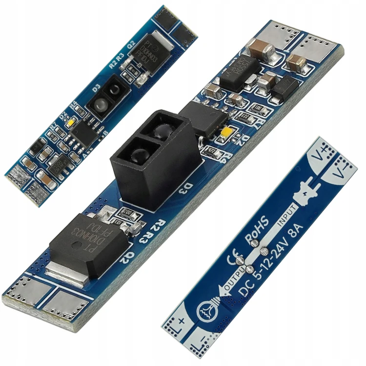 Włącznik Ściemniacz Bezdotykowy Zbliżeniowy Do Profilu LED 8A 12/24V