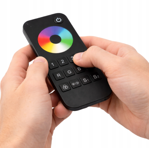 Pilot Do Taśmy LED RGB RGBW Strefowy RF RADIOWY 4 STREFY Dotykowy Premium