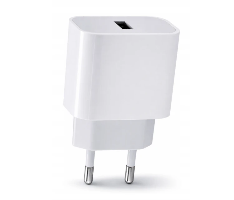 Ładowarka Kostka Szybka USB A Biała Sieciowa 20W Do Telefonu Zasilacz
