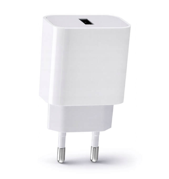 Ładowarka Kostka Szybka USB-A Biała Sieciowa 20W Do Telefonu Zasilacz