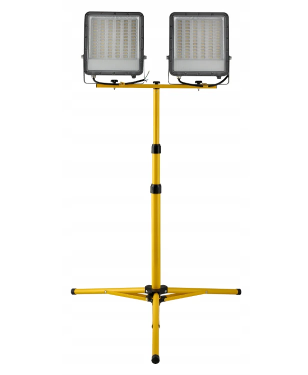 Naświetlacz LED Budowlany Statyw Halogen 300W 2x150W 27000lm Do Remontu