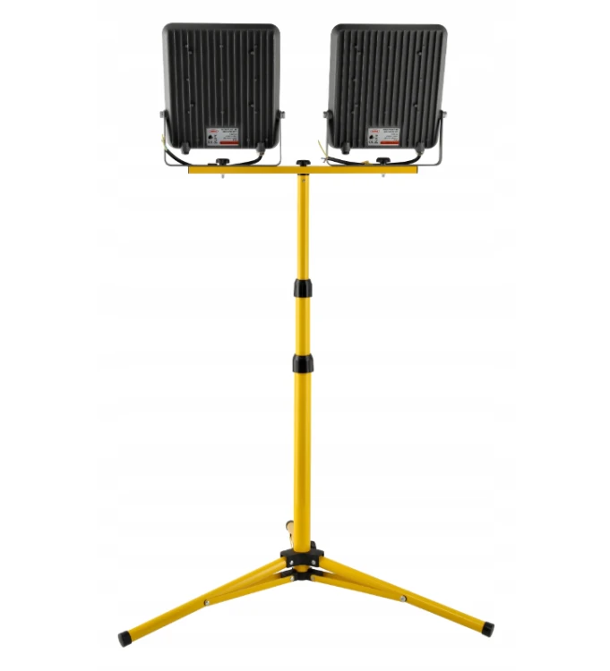 Naświetlacz LED Budowlany Statyw Halogen 300W 2x150W 27000lm Do Remontu