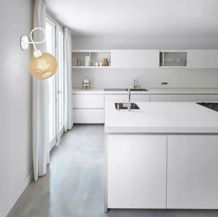 Lampa Kinkiet Ścienny Sufitowy Drewniany LUCA