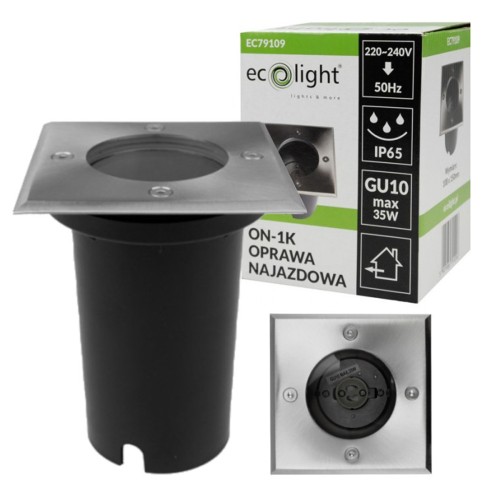 2x Oprawa LED LAMPA Najazdowa Ogrodowa Wpuszczana GU10 230V Do Kostki Beton