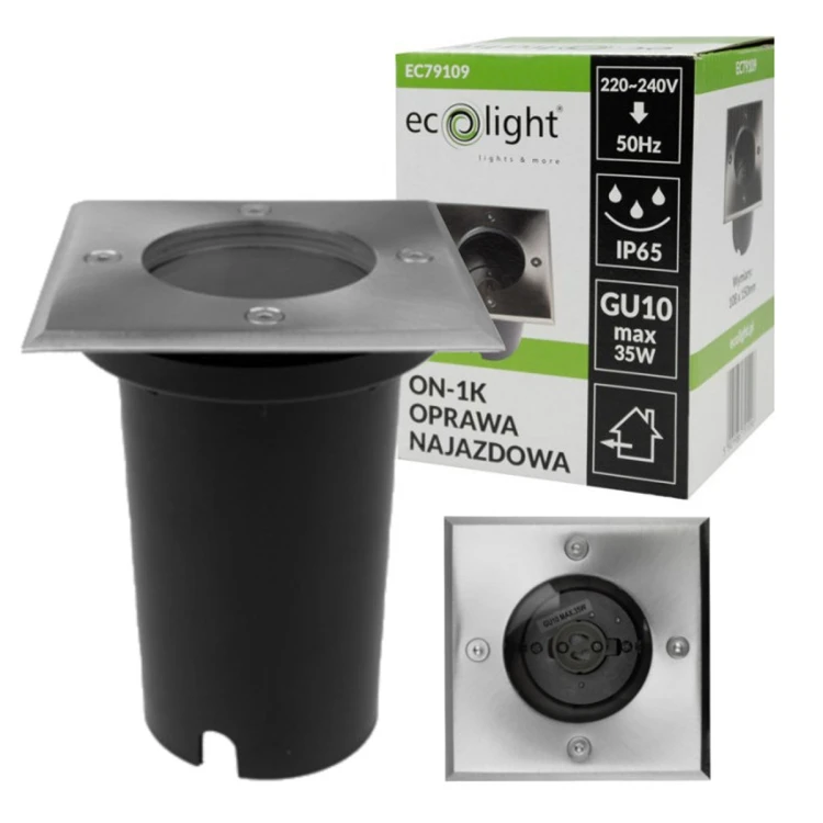 2x Oprawa LED LAMPA Najazdowa Ogrodowa Wpuszczana GU10 230V Do Kostki Beton