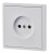 Kontakt GNIAZDO ELEKTRYCZNE GNIAZDKO POJEDYNCZE BIAŁE FI60 + RAMKA BIAŁA