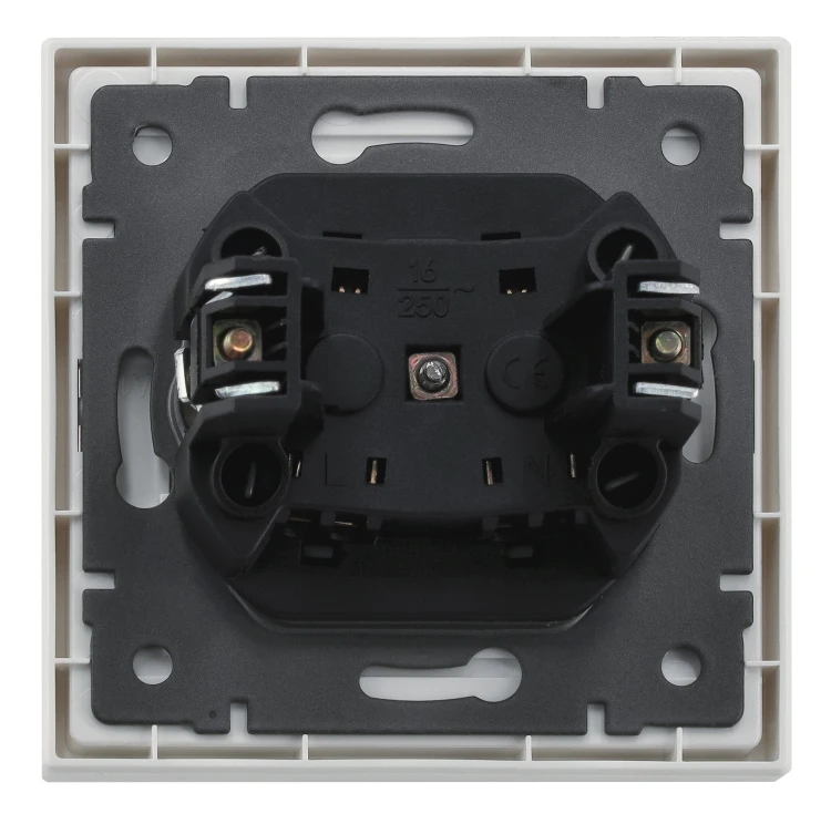 Kontakt GNIAZDO ELEKTRYCZNE GNIAZDKO POJEDYNCZE BIAŁE FI60 + RAMKA BIAŁA