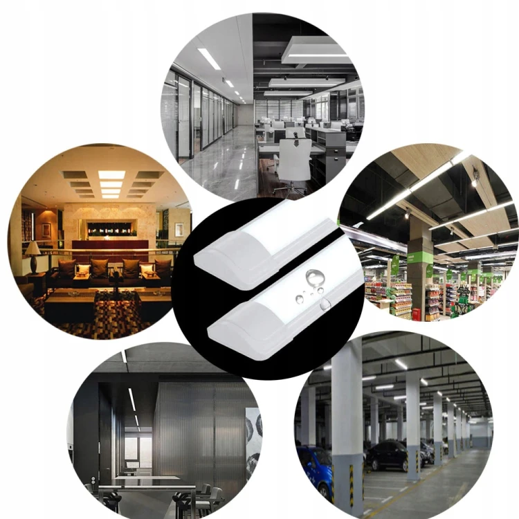 2x Panel Led Baten 120cm 40W CW 4800Lm Eco Light