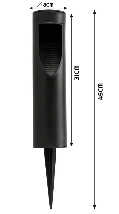 4x Lampa Ogrodowa Słupek Solarny Wbijany Lampy Solarne IP65 Oświetleniowy