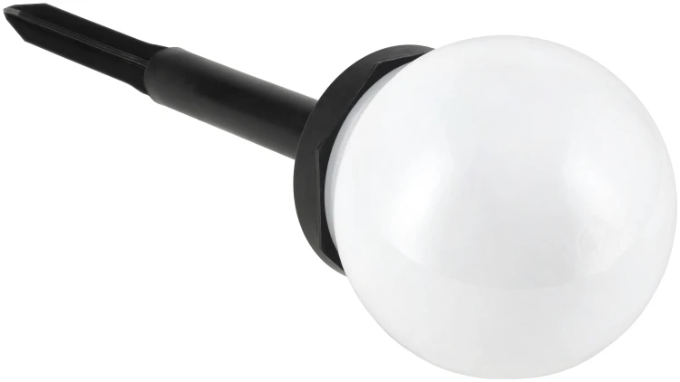 8X Lampa Solarna Wbijana Kula Biała