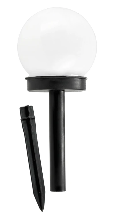 8X Lampa Solarna Wbijana Kula Biała