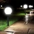 8X Lampa Solarna Wbijana Kula Biała