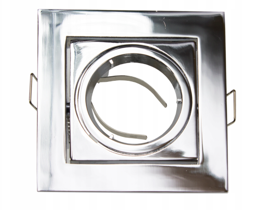 Oprawa Halogenowa LED GU10 Wpuszczana Aluminiowa ODLEW Chrom Połysk Ocynk