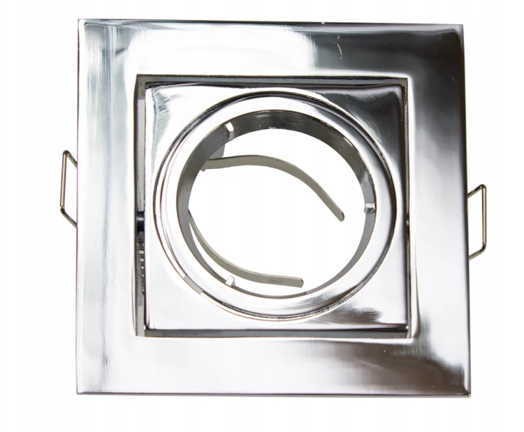 Oprawa Halogenowa LED GU10 Wpuszczana Aluminiowa ODLEW Chrom Połysk Ocynk