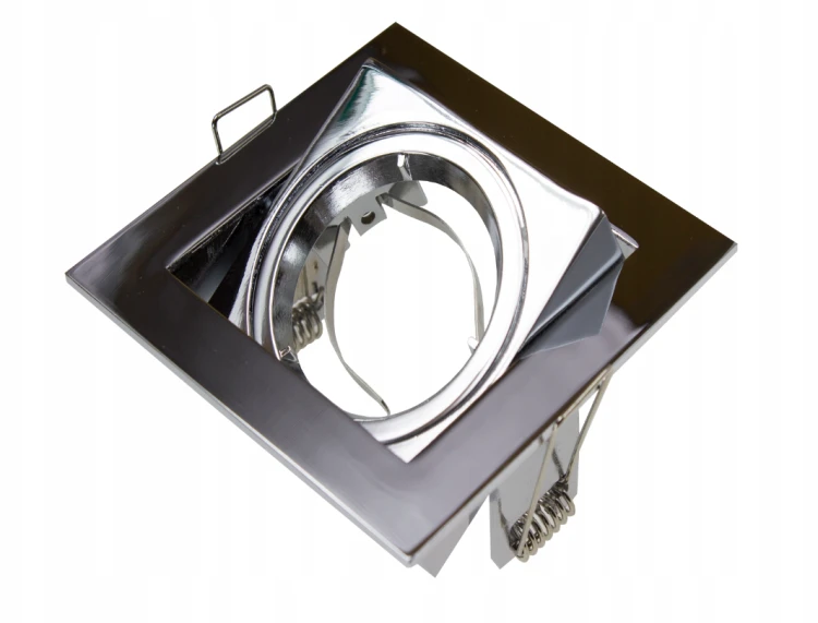 Oprawa Halogenowa LED GU10 Wpuszczana Aluminiowa ODLEW Chrom Połysk Ocynk