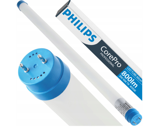4x Philips Tuba Świetlówka LED 60cm 8W = 18W 800lm 4000K 50000h CorePro