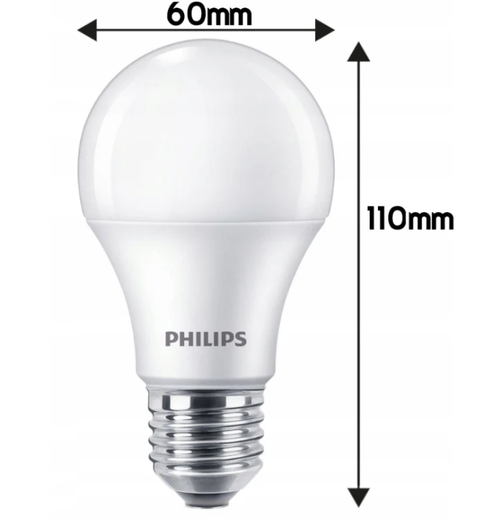 3x Philips Żarówka LED E27 10W = 75W 1055lm 2700K Mocna EyeComfort LEDBulb