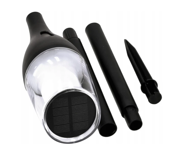 12x Lampa Solarna LED LATARNIA POCHODNIA WBIJANA Płomień 65cm Mocna PREMIUM