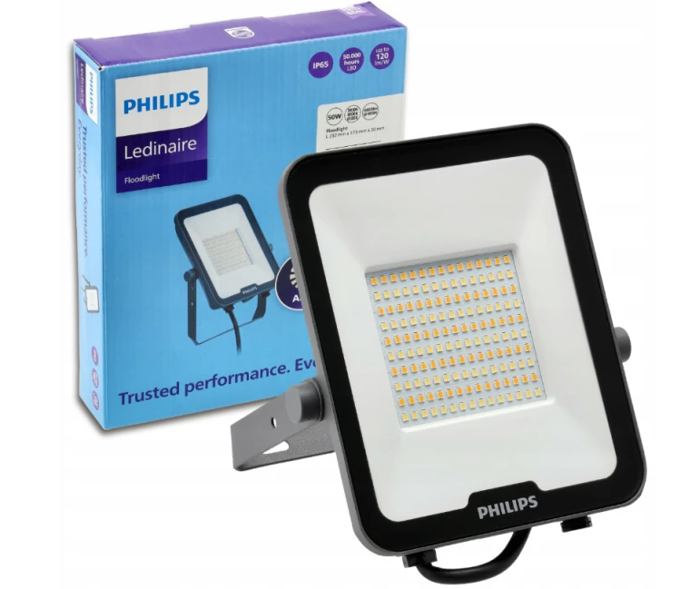 Halogen LED Philips Budowlany Statyw Naświetlacz 50W Reflektor 6000lm CCT