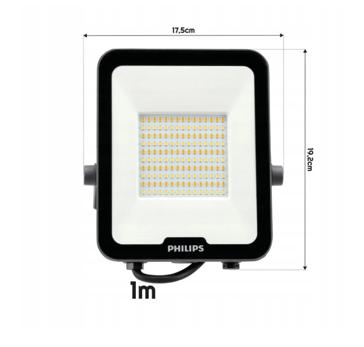 Halogen LED Philips Budowlany Statyw Naświetlacz 50W Reflektor 6000lm CCT