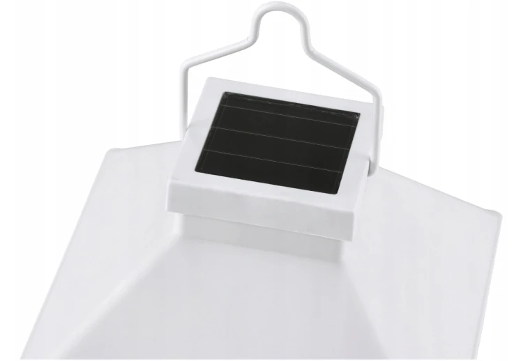 4x Latarenka ogrodowa LED SOLARNA Lampion Latarnia Znicz Bialy 2V 300MHA