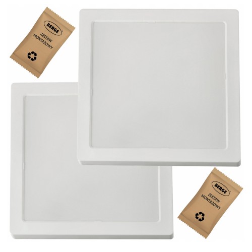 2x Panel Plafon LED Lampa Sufitowa Natynkowa 24W 2640lm 4000K Do Kuchni