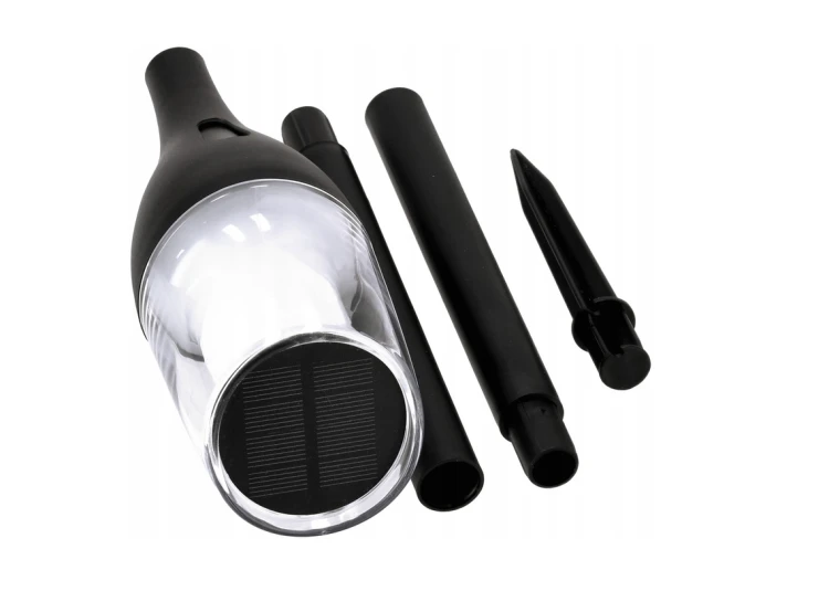 4x Lampy Solarne Ogrodowe LED Mocne PŁOMIEŃ 65cm
