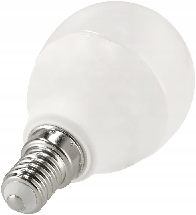 10x Zestaw żarówka LED E14 G45 8W kulka 705lm zimna