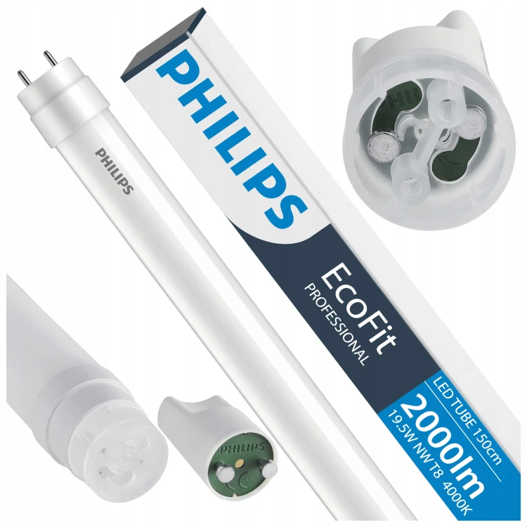 Oprawa Hermetyczna Philips 4x 158cm + 8x Tuby Świetlówki LED Wodoszczelna