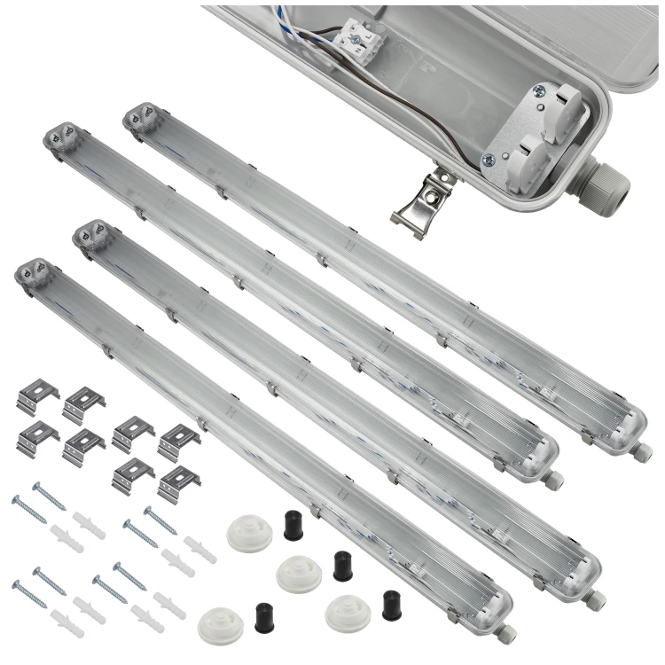 4x Oprawa Hermetyczna LED Philips 2x158cm Lampa Do Garażu Warsztatu Na Tuby