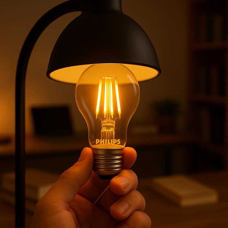 10x Żarówka LED E27 Filament 7W 60W 806lm 2700K 230V Philips CorePro Zestaw