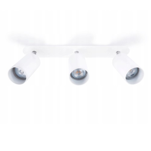 Lampa Wpuszczana Plafon LED Podtynkowa 3xGU10 Spot Tuba Okrągła Ruchoma