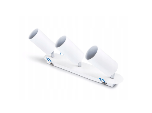 Lampa Wpuszczana Plafon LED Podtynkowa 3xGU10 Spot Tuba Okrągła Ruchoma