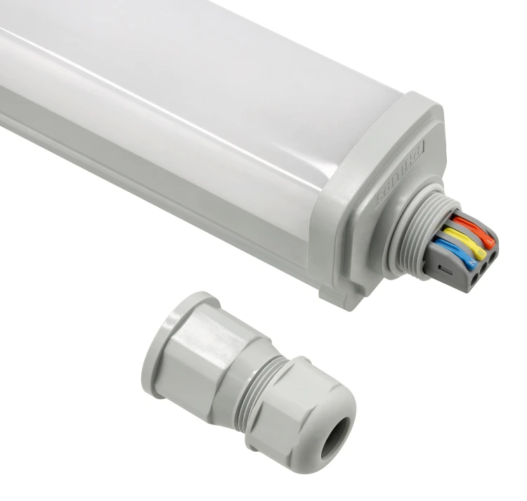 4x Oprawa Hermetyczna LED Philips 30W 125cm 3600lm IP65 4000K Przelotowa