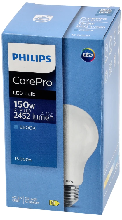 3x Philips Żarówka LED E27 17,5W =150W 2452lm 6500K EyeComfort CorePro
