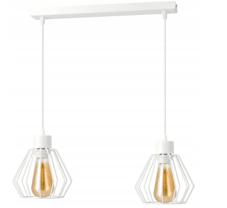 Lampa Wisząca Sufitowa Regulowana DIAMENT BIAŁY