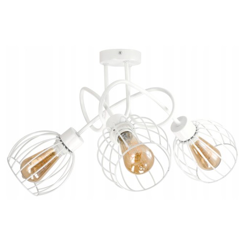 LAMPA SUFITOWA PLAFON ŻYRANDOL LOFT KULA DRUCIANA