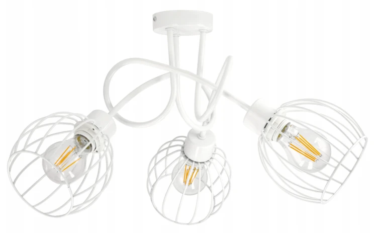 LAMPA SUFITOWA PLAFON ŻYRANDOL LOFT KULA DRUCIANA